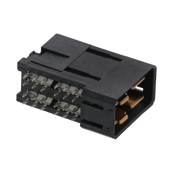 Molex High Speed / Modular Connectors Impact Pwr 4Pr Ra Hd Hdr Pf .76Aulf 4Ckt - 782131044