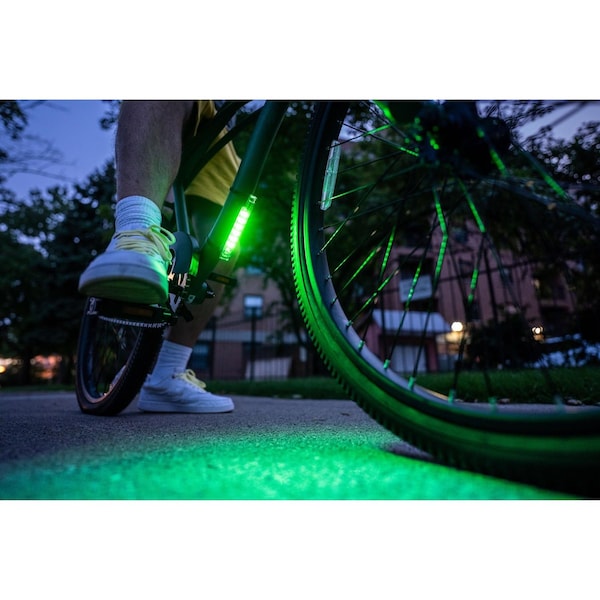 Brightz Ltd Brightz Go Brightz Green LED Bike Accessory ABS Plastics 1 pk - L2019