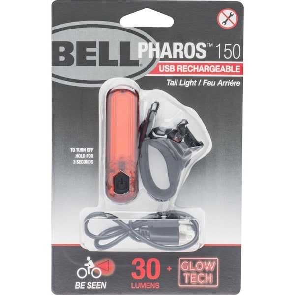 Bell Sports Bell Sports Pharos 150 Plastic Bicycle Tail Light Black/Red - 7133309