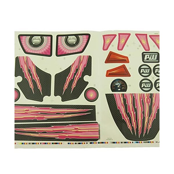 Ilc Replacement for Fisher Price Fcd17 Desert Racer Pink Label Sheet FOR Desert Racer (fcd17) - FCD17 DESERT RACER PINK LABEL SHEET FOR DESERT RA