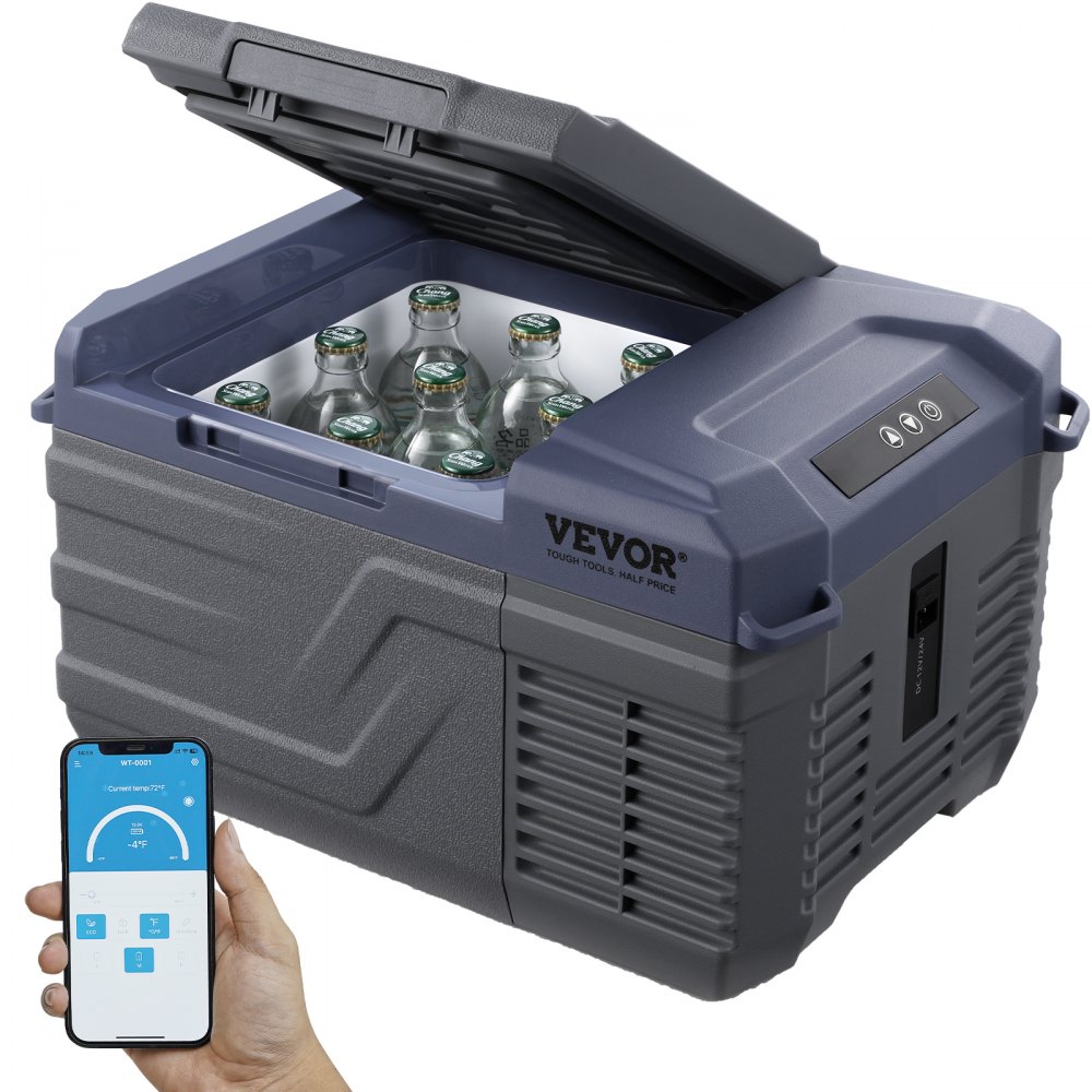 VEVOR Portable Car Refrigerator Freezer Compressor 9 L Single Zone for Car Home - WLCZBXX9LDQD6E62IV1