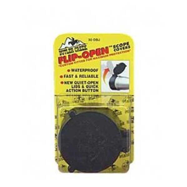 Butler Creek Flip-Open Scope Cover 2.22 in. Objective Size 39 Black - 30390