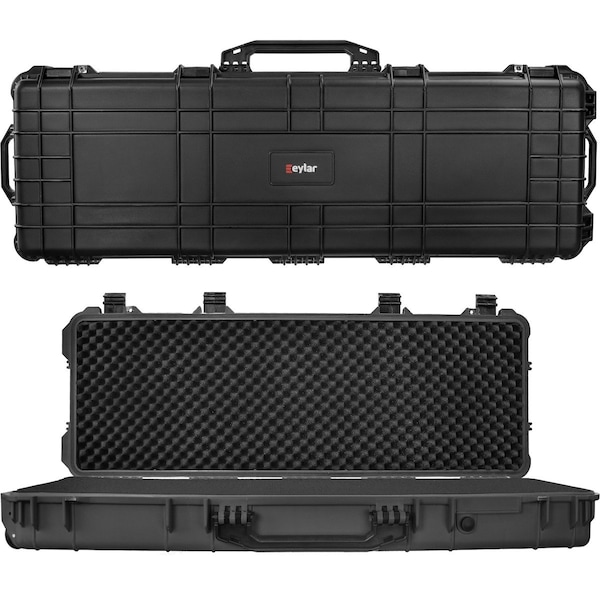 Eylar 38in Roller Hard Rifle Case Waterproof w/ Foam Black - SA00013