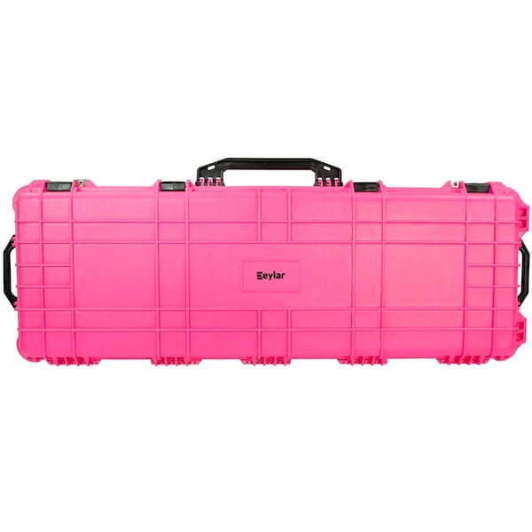 Eylar 44in Roller Hard Rifle Case Waterproof w/ Foam Pink - SA00008-PIN