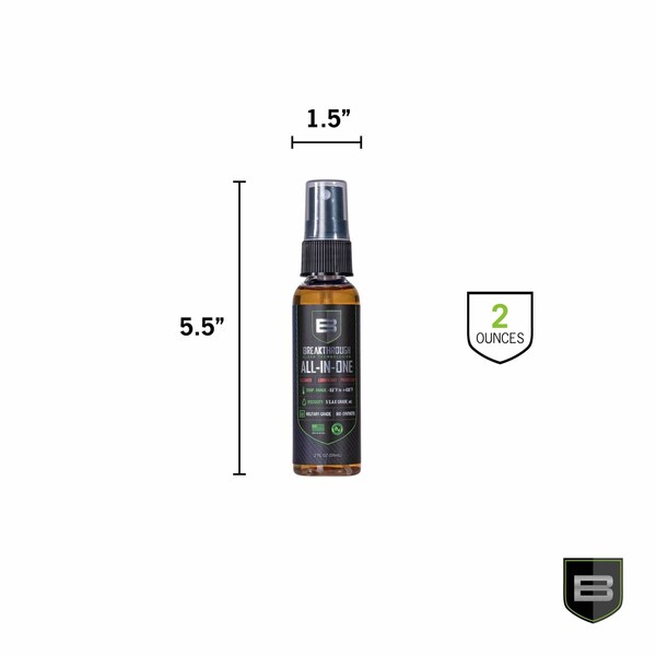 Breakthrough Clean Technologies Battle Born Bio-Synthetic All-In-One CLP Cleaner, Lubricant, & Protectant, 2oz Bottle - BB-AIO-2OZ
