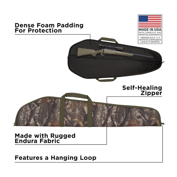 Allen Co 46 in. Red Mesa Rifle Case, Green/Camo - 443-46