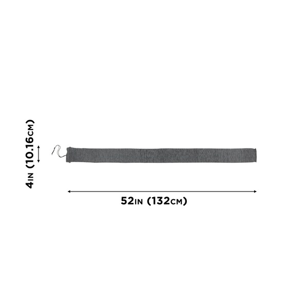 Allen Co 52 in. Gun Sock, Extra Wide Firearms with Large Scopes, Heather Gray - 13105