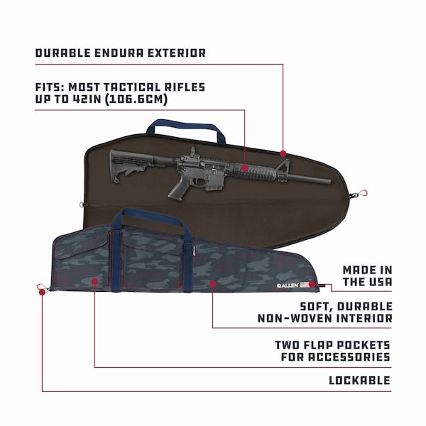 Allen Co 42 in. Patriot Tactical Gun Case, Patriotic Camo - 950-42