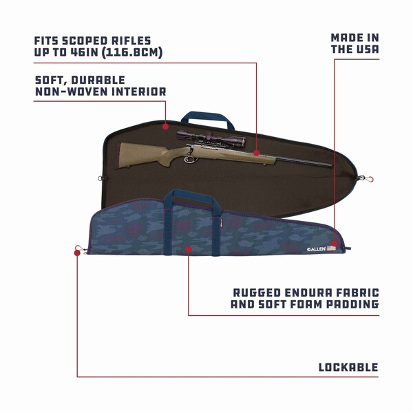 Allen Co 46 in. Patriot Rifle Case, Patriotic Camo - 950-46