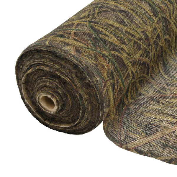 Vanish Hunting Blind Burlap, Bulk 5-Yard Roll, Mossy Oak Shadowgrass Blades Camo - 25320
