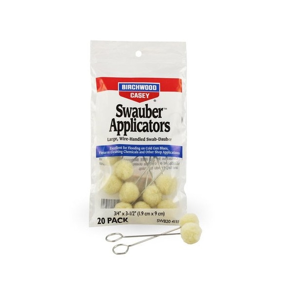 Birchwood Casey Swauber Applicators, PK20 - BC-41110