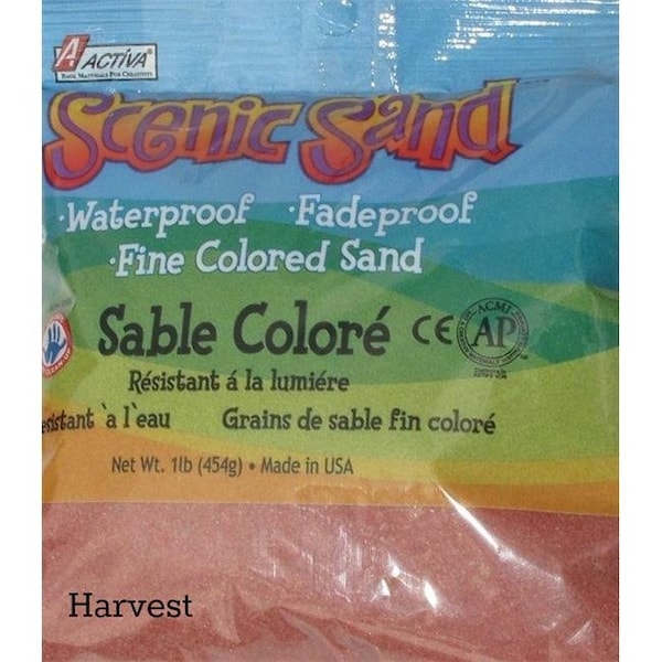 Scenic Sand Scenic Sand 4491 Activa 1 lbs Bag of Colored Sand; Harvest - 4491