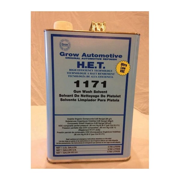 Grow Automotive Low VOC Gunwash Solvent, Gallon - 1171/01