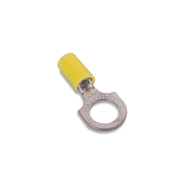 Abb RING TERMINAL, #12-#10 AWG, 1.12"L, 0.53"W, YELLOW, 1/4" - RC10-14