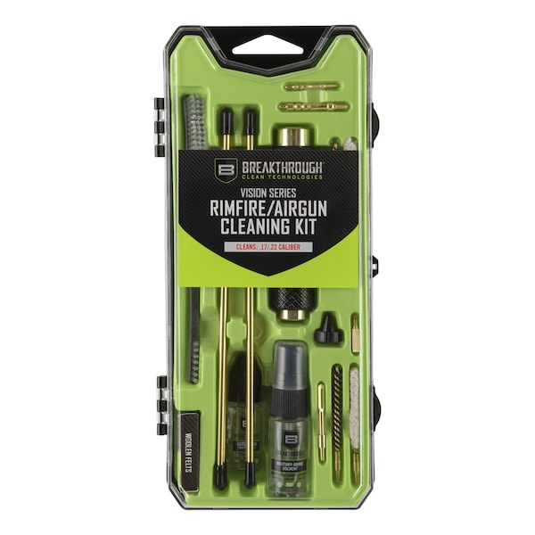 Breakthrough Clean Technologies Vision Series Airgun / Rimfire Cleaning Kit - .17 / .22 Cal - BT-CCC-AG/RF-C