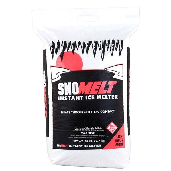 Snomelt SnoMelt S0502R 50 lbs Calcium Chloride Pellet Bag - S0502R