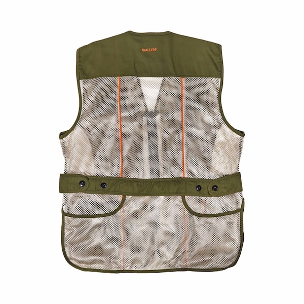 Allen Co Ace Shooting Vest, Ambidextrous, X-Large/2-XL, Olive/Tan - 22612