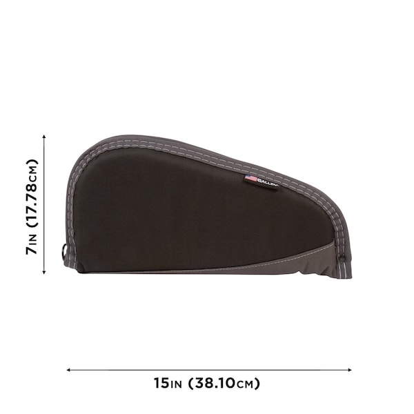 Allen Co 13-in. Deluxe Handgun Case, Black/Gray - 444-13