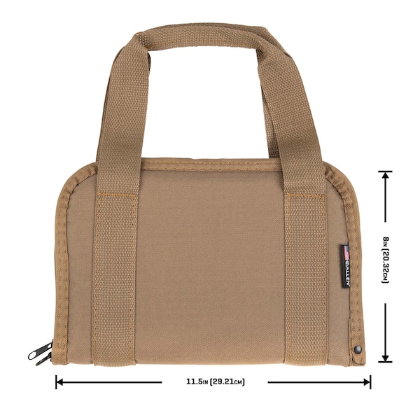 Allen Co Pistol Tote, Most Semi-Auto Handguns & Revolvers, FDE - 3642