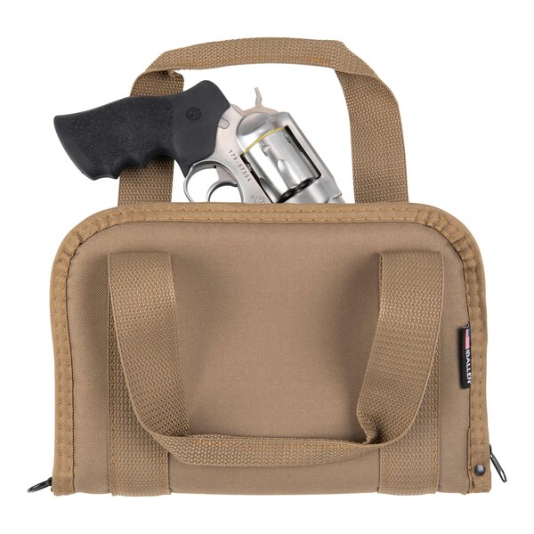 Allen Co Pistol Tote, Most Semi-Auto Handguns & Revolvers, FDE - 3642