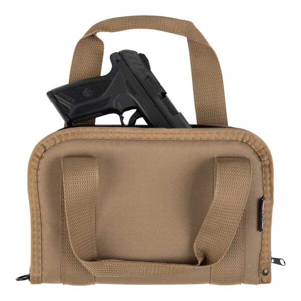 Allen Co Pistol Tote, Most Semi-Auto Handguns & Revolvers, FDE - 3642