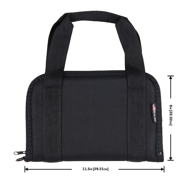 Allen Co Pistol Tote, Most Semi-Auto Handguns & Revolvers, Black - 3640