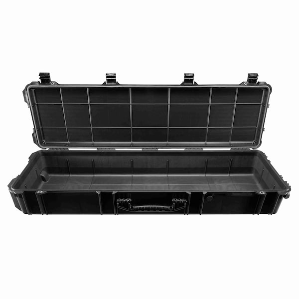 Eylar XL Deep 53in Roller Hard Rifle Case Waterproof w/ Foam Black - SA00069