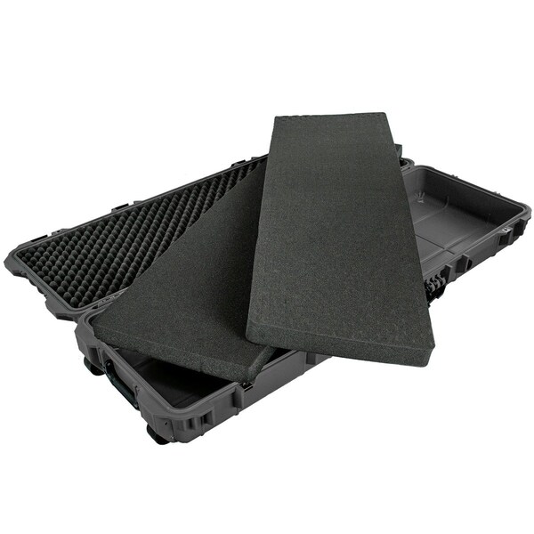 Eylar 53in Roller Hard Rifle Case Waterproof w/ Foam Black - SA00015