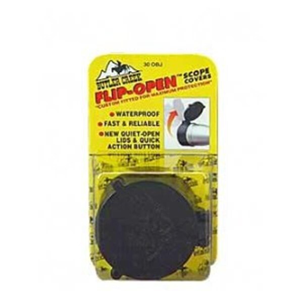 Butler Creek Flip-Open Scope Cover 2.25 in. Objective Size 40 Black - 30400