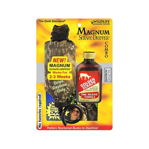Wildlife Research Cente r  WR WILDLIFE MAG DRIPPER 4OZ GOLDEN SCRAPE - WR 386