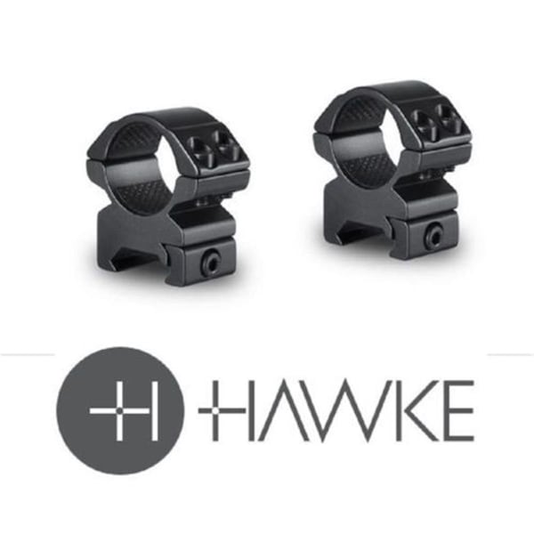 Hawke Optics Hawke Sport Optics  30mm Sport Optics Weaver Rails Medium, Black - 2 Piece - 22116