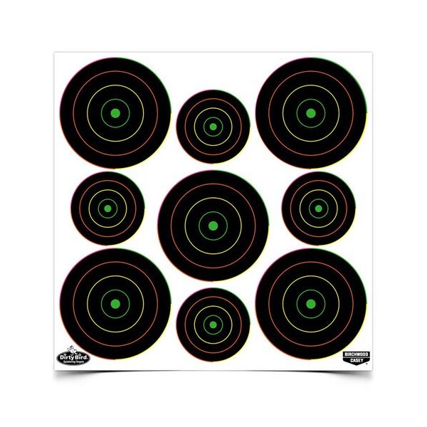 Birchwood Casey Dirty Bird Multi Bulls-Eye T, 2", 3 - BC-35828