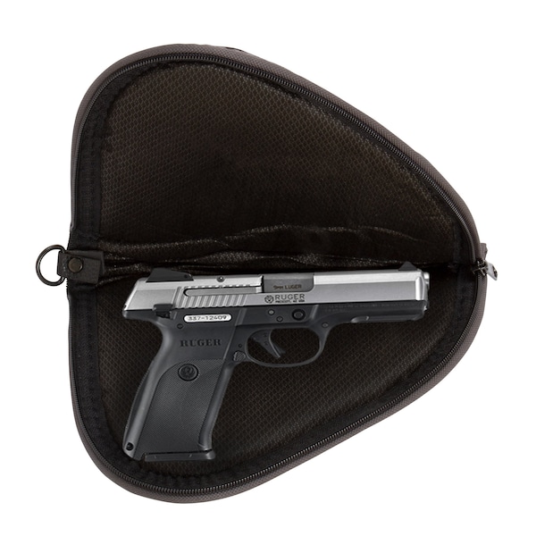 Allen Co 8-in. Deluxe Handgun Case, Black/Gray - 444-8