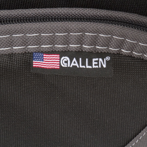 Allen Co 8-in. Deluxe Handgun Case, Black/Gray - 444-8