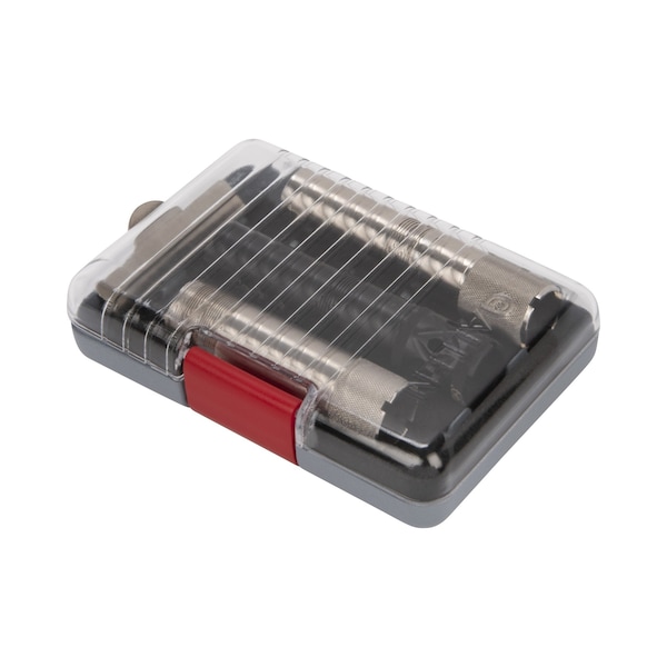 Allen Co Competitor Choke Tube Case, Holds 5 Standard Tubes 3.25-in. or 3 Extended Tubes 5-in., Black/Red - 8337