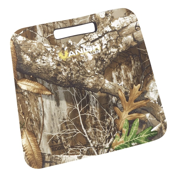 Vanish Foam Cushion, 14 in. L x 13 in. W x 1 in. Thick, Realtree Edge Camo - 5835