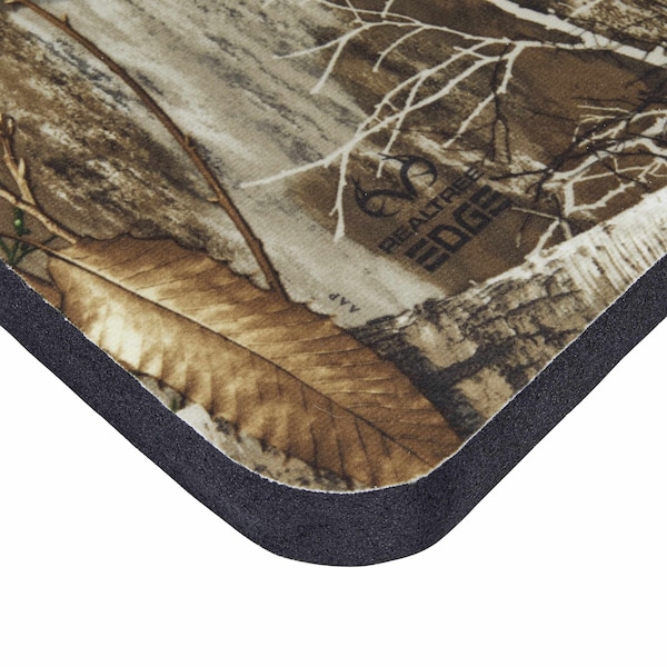 Vanish Foam Cushion, 14 in. L x 13 in. W x 1 in. Thick, Realtree Edge Camo - 5835