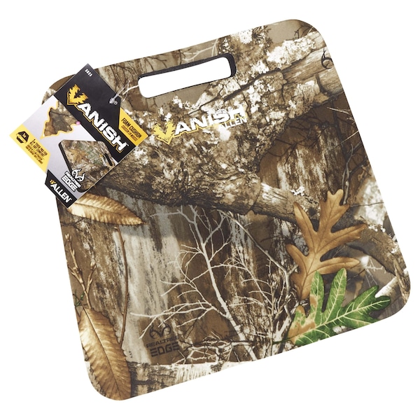 Vanish Foam Cushion, 14 in. L x 13 in. W x 1 in. Thick, Realtree Edge Camo - 5835
