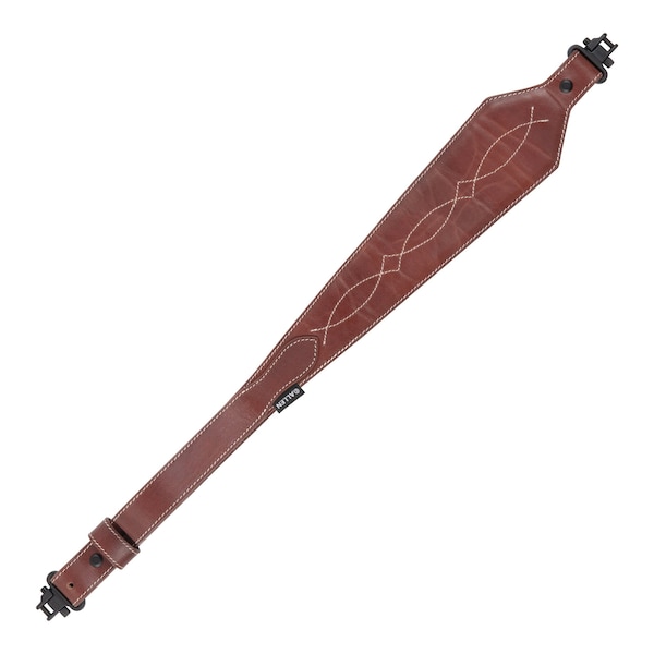 Allen Co Heritage Western Scallop Leather Rifle Sling, Brown - 8508