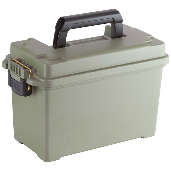 Plano Ammo Storage Container, 13-3/4 in L, 7 in W, Green, Polypropylene - 171200