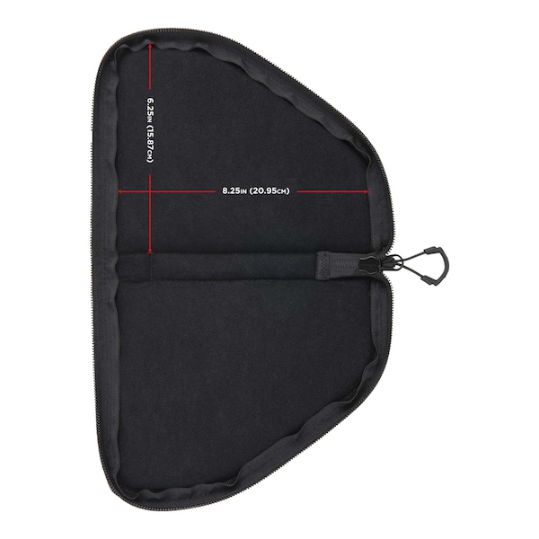 Allen Co Pistol Case with Mag Pouch, Compact Handguns up to 8 in., Black - 78-7
