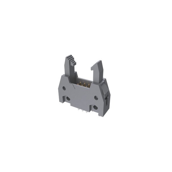 Fci Board Connector, 6 Contact(S), 2 Row(S), Male, Straight, 0.1 Inch Pitch, Solder Terminal, Latch & - 71918-106LF