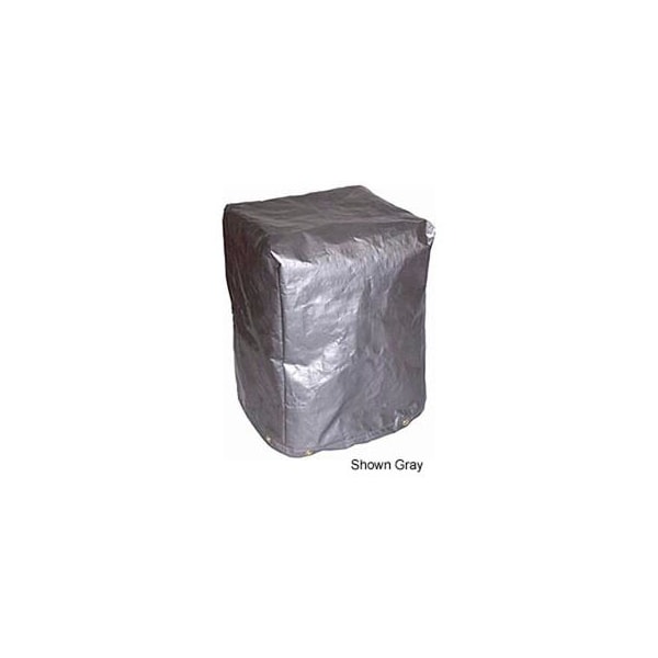 Mauritzon 24"L X 24"W X 36"H, 5-Sided Polyethylene Machine Cover, 7 oz. Black - MCB-P02 - MCB-P02