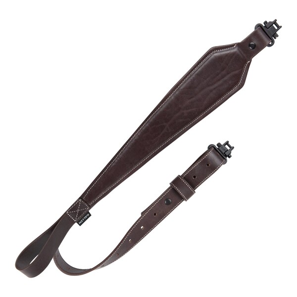 Allen Co Heritage Plain Dark Leather Rifle Sling, Mahogany - 8511