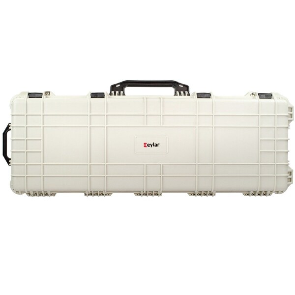 Eylar 38in Roller Hard Rifle Case Waterproof w/ Foam White - SA00013-WHI