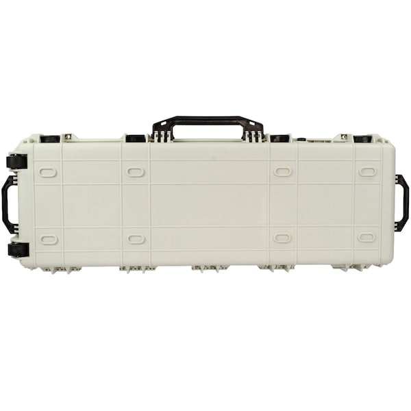 Eylar 38in Roller Hard Rifle Case Waterproof w/ Foam White - SA00013-WHI