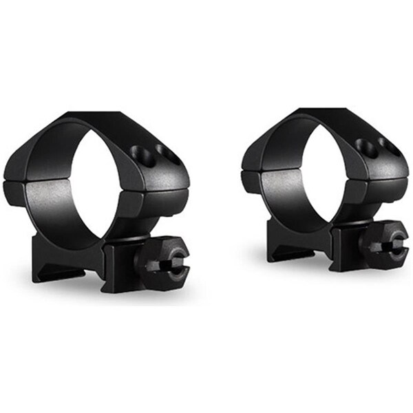 Hawke Optics Hawke Sport Optics  30mm Precision Steel Rings Weaver Low with Nut, Black - 2 Piece - 23005