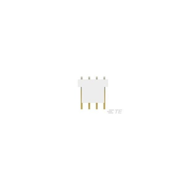 Te Connectivity Board Connector, 4 Contact(S), 1 Row(S), Male, Right Angle, 0.1 Inch Pitch, Solder Terminal,  - 3-641127-4
