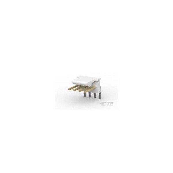 Te Connectivity Board Connector, 4 Contact(S), 1 Row(S), Male, Right Angle, 0.1 Inch Pitch, Solder Terminal,  - 3-641127-4