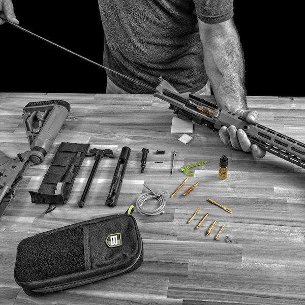 Breakthrough Clean Technologies Badge Series Rod & Pull-Through Cleaning Kit, 5.56 / 9mm / 12 Gauge - BT-MPK-3G